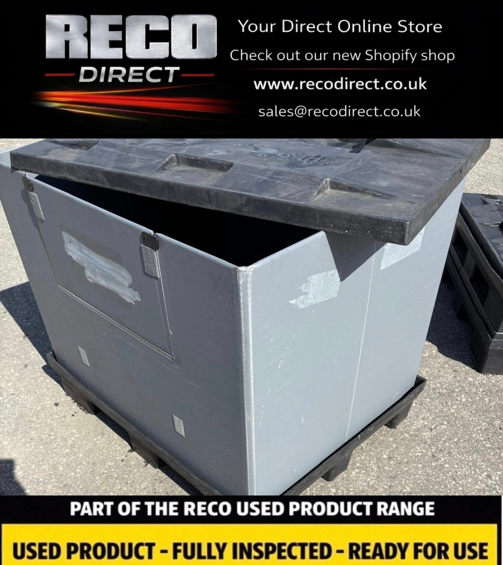Used Sleeve Pallet Box 1200×800×950mm Euro – Collapsible Plastic Pallet Container