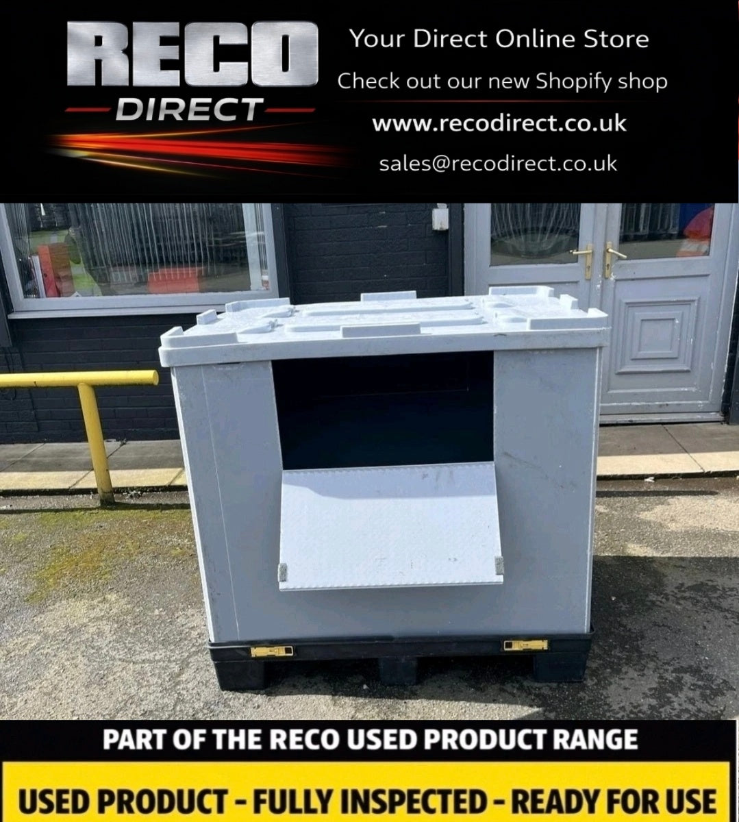 Used Sleeve Pallet Box 1200×800×950mm Euro – Collapsible Plastic Pallet Container