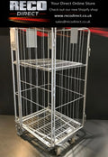 Refurbished 4-Sided Rod Infill Roll Containers – 1690mm High | Bright Zinc Plated | Heavy-Duty 125mm Castors