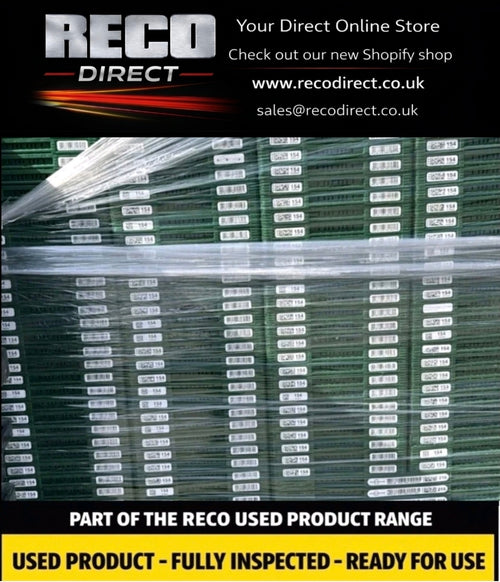 600 × 400 × 100mm Shallow Folding Stack Crate – Refurbished Industrial Storage