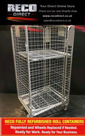 Refurbished Full Security Mesh Roll Container – 1690 x 735 x 850mm – 600kg Heavy Duty