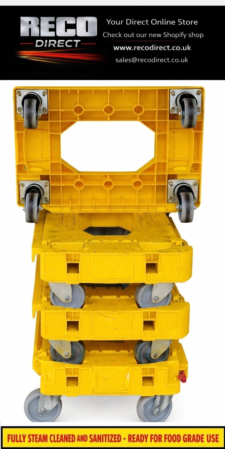 Yellow ALC Tote Single Dolly – 250kg Capacity