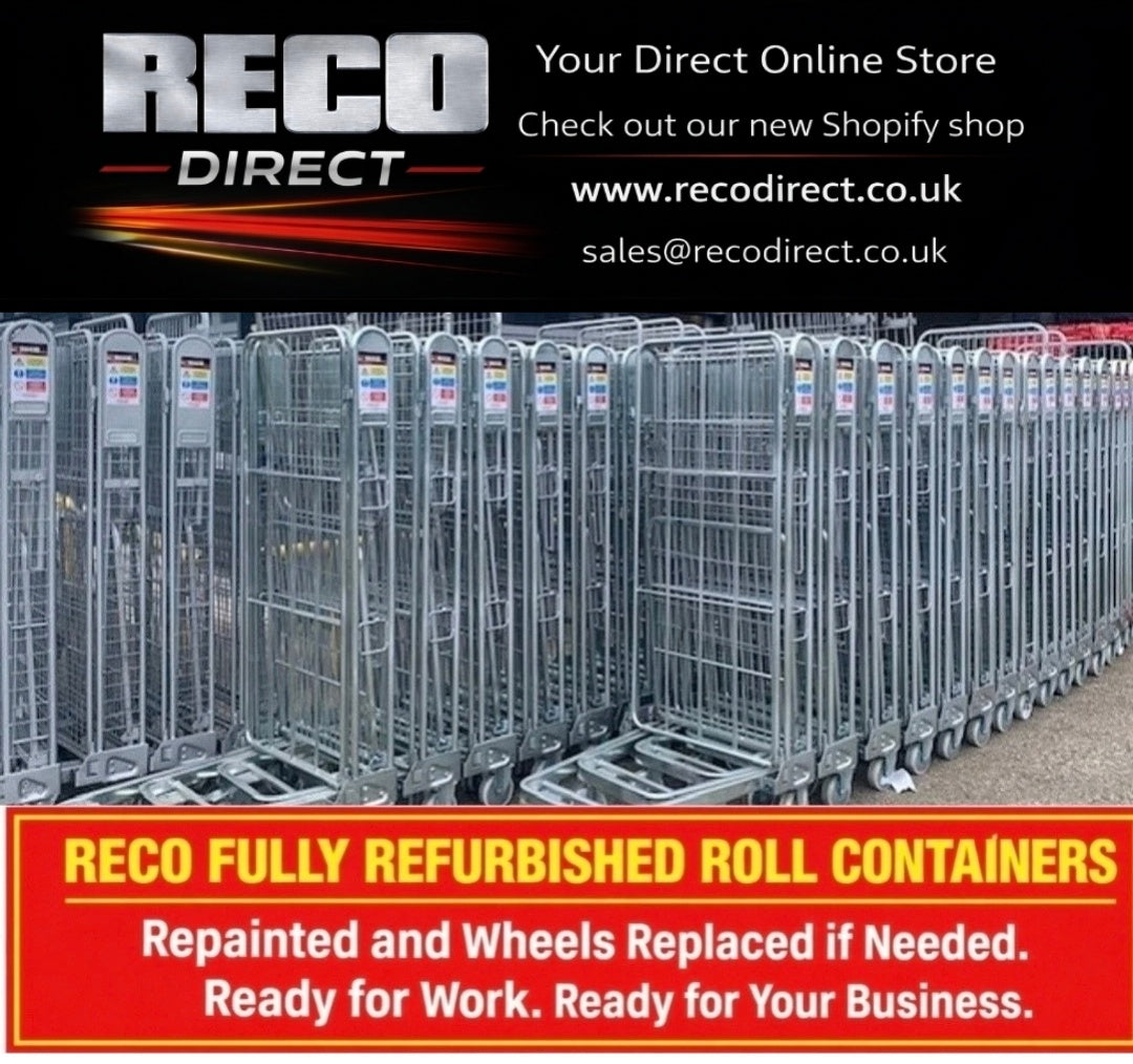 Budget 3 Sided ROD Roll Cage / Bulk Container – 600kg Load – No Shelf