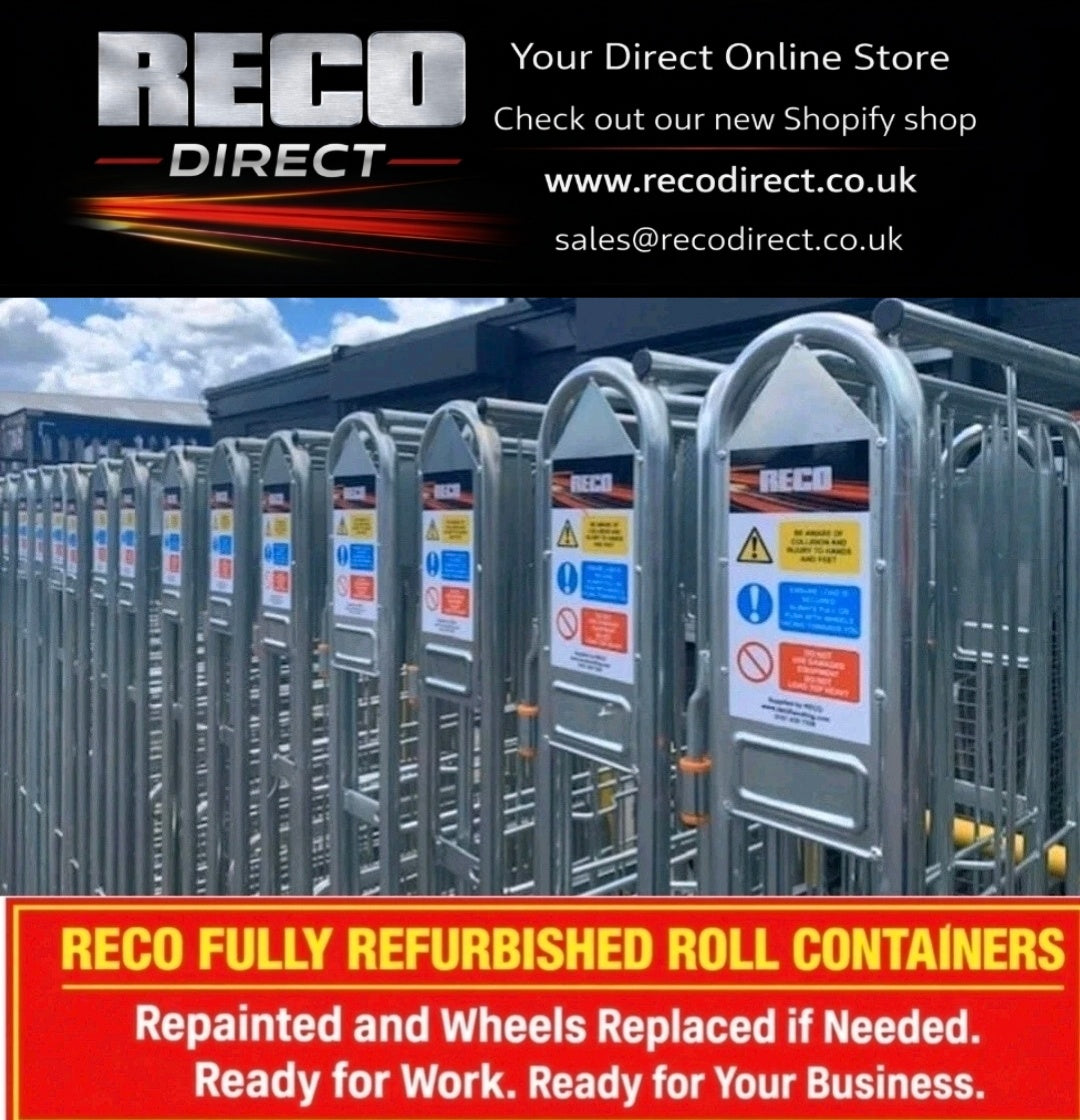 Heavy-Duty 3 Sided Mesh Roll Containers – 600kg Capacity | Bright Zinc Plated | Hinged or Loose Shelf Options